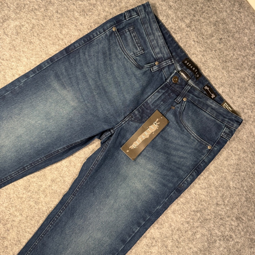 Departed Verge Slim Fit Jeans Mens 32x30 Alegria-MD Dark Wash NWT